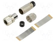 Connector: M12; plug; PIN: 5; female; 60V; straight; push-lock; 4A PHOENIX CONTACT