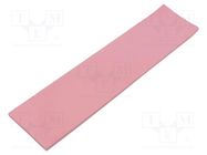 Tape: heat transfer; W: 50mm; L: 0.2m; Thk: 3mm; 3W/mK; silicone 