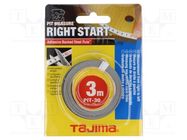 Ruler; L: 3m; Width: 13mm; flexible,self-adhesive TAJIMA