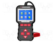 Meter: OBD diagnostic; LCD; user's manual,USB cable; OBD; 8÷18VDC KONNWEI