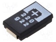 Capacitor: tantalum-polymer; low ESR; 220uF; 4VDC; TPE; SMD; ±20% PANASONIC