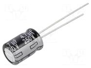 Capacitor: electrolytic; THT; 4.7uF; 250VDC; Ø8x11.5mm; ±20%; 2000h PANASONIC