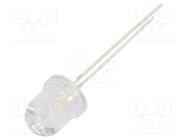 LED; 8mm; white warm; 36000÷43000mcd; 30°; Front: convex; -30÷85°C OPTOSUPPLY