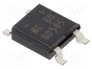 Bridge rectifier: single-phase; Urmax: 800V; If: 1.5A; Ifsm: 60A 