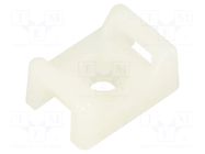 Holder; screw; polyamide; UL94V-2; natural; Tie width: 2.5÷7.6mm PANDUIT