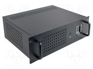 Power supply: UPS; 1.2kW; 2kVA; Uin: 220V; 480x150x350mm; 9Ah; 12h GEMBIRD