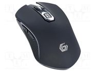 Optical mouse; black,mix colours; USB A; wireless; 10m GEMBIRD