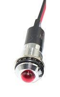 LED RED 12MM NUT 12VAC/DC STK ┬ú 99AC2317