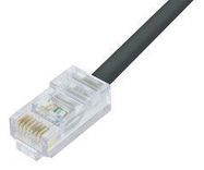 PATCH CORD, RJ45 PLUG-PLUG, 225FT, BLACK