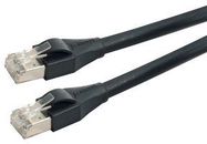 PATCH CORD, RJ45 PLUG-PLUG, 225FT, BLACK