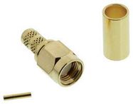 RF/COAXIAL, SMA PLUG, STRAIGHT, 50 OHM, CRIMP