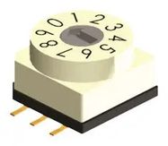 ROTARY SWITCH, 10 POS, 24VDC, SMD