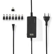 Universal AC Power Adapter | 36 W | 5 - 24 V DC | 1.80 m | 2.4 - 3.0 A | 7 plug(s) | Black