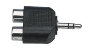 Adapter 3.5mm plug to 2x RCS sockets