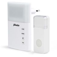 Wireless doorbell with flashing light White