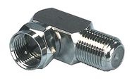 Adapter F plug - F socket 90°