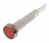 Indicator with neon lamp 230V Ø10mm red