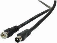 LEAD, F PLUG-COAX TV PLUG 1.0M BLACK