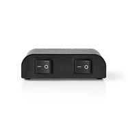 Speaker Control Switchbox | 2 port(s) | Terminal Clamps | Speaker impedance: 4-16 Ohm | Maximum load per channel: 150 W | Aluminium | Black