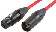 LEAD, XLR PLG-SKT, RED, 5M