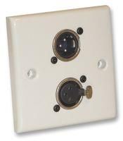 WALL PLATE, XLR SOCKET/PLUG