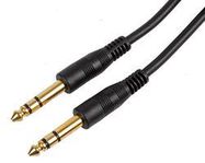 1/4" JACK PLUG-PLUG - GOLD/STEREO/2M