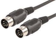 LEAD, 5 PIN DIN PLUG-PLUG 1.2M