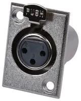 SOCKET, XLR, CHASSIS, 3POLE, METAL