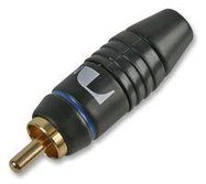 PHONO PLUG, GOLD, BLUE