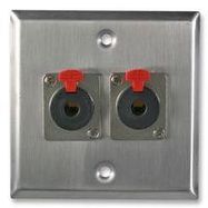 WALL PLATE, 2X JACK SOCKETS