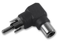 PHONO ADAPTOR, 90DEG, BLACK