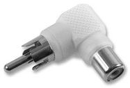 PHONO ADAPTOR, 90DEG, WHITE