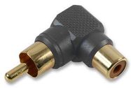 PHONO ADAPTOR, 90DEG, GOLD, BLK