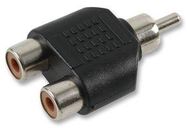 RCA ADAPTER, PHONO PLUG-PHONO RCPT X 2