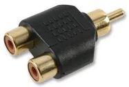 RCA ADAPTER, PHONO PLUG-PHONO RCPT X 2