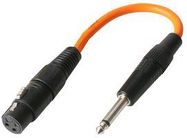 ADAPTOR LEAD, XLR S TO 6.35MM JACK