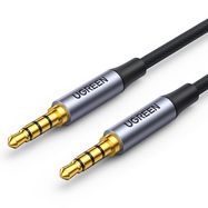 Cable 3.5mm male - 3.5mm male 4pin, Alu case 2m AV183 UGREEN