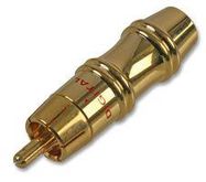 PHONO PLUG, GOLD, RED