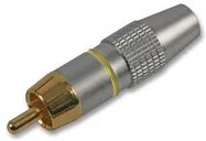 PHONO PLUG, HQ, YELLOW