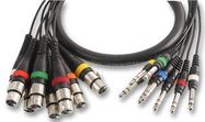 XLR TO JACK LOOM, 8WAY, 5M