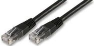 CAT6 LEAD, 0.5M, BLACK