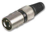 XLR PLUG, 3P