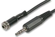 3.5MM STEREO SKT TO PLUG, 2M