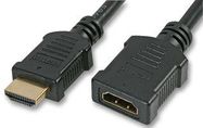 HDMI SKT TO PLUG LEAD, GOLD, 2M