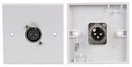 XLR WALLPLATE, 1X SOCKET