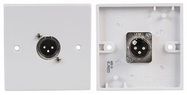 XLR WALLPLATE, 1X PLUG