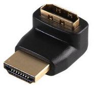 ADAPTOR, HDMI PLUG TO SOCKET, 90DEG