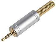 CONNECTOR, 2.5MM JACK PLUG, 4P, METAL+SR