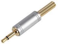 CONNECTOR, 3.5MM JACK PLG, 2P, METAL+SR