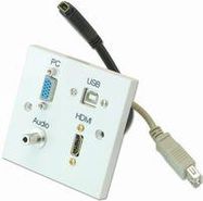 WALLPLATE 1G,HDMI,VGA,AUDIO,USB B